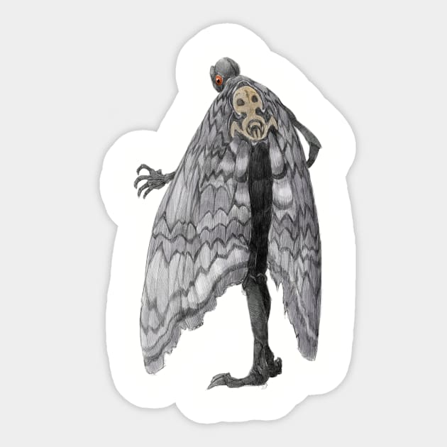 Mothman Sticker by Bogelbear